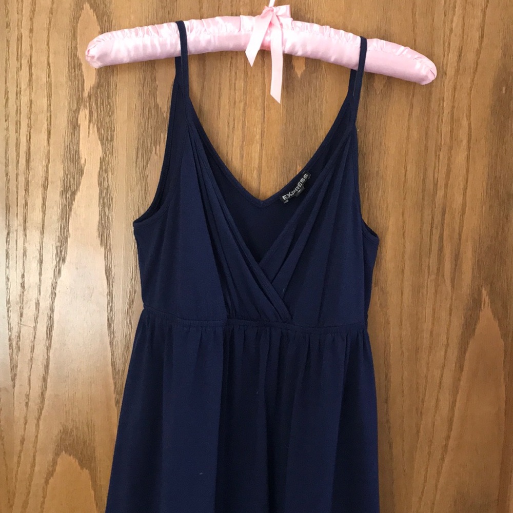 Express navy cotton sun dress